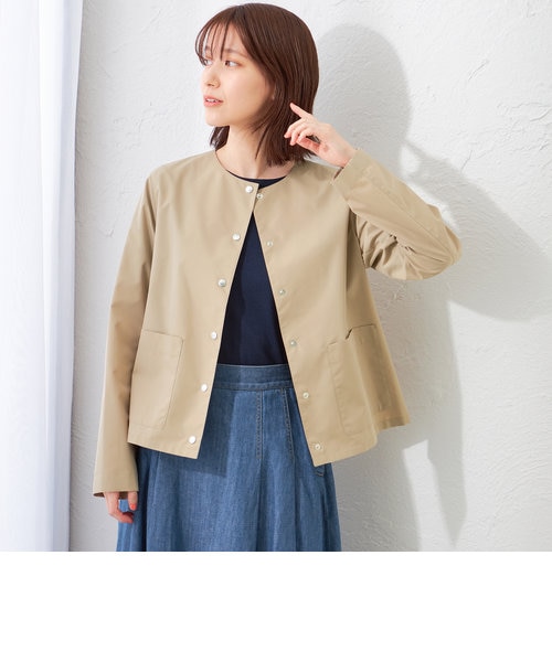 LESLIE(レスリー)】ノーカラーショートジャケット｜マッキントッシュ
