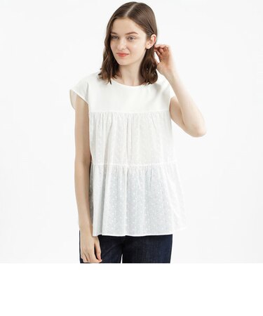 【WEB限定】ティアードレースコンビカットソー