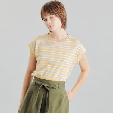 GREY LABEL マルチボーダーカットソー