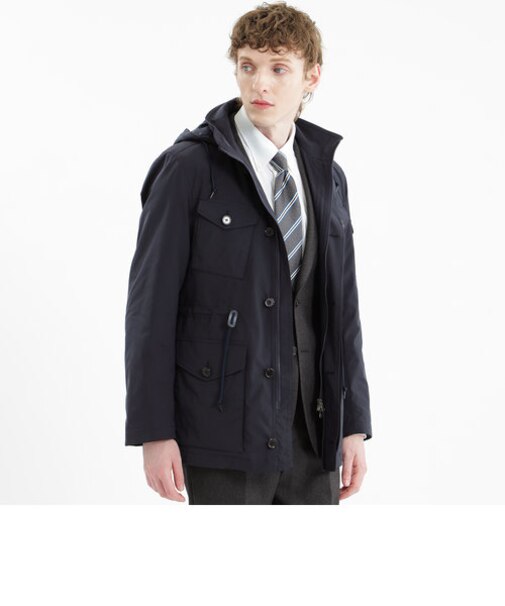 メモリータフタ ミリタリーブルゾン