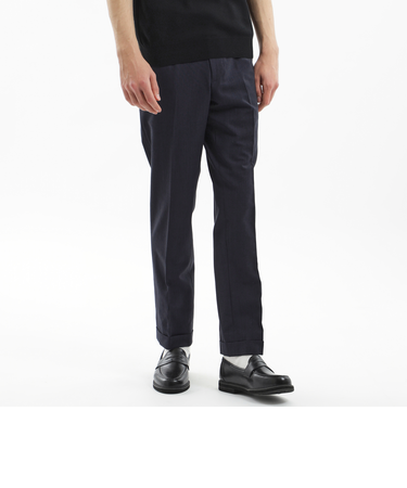 【WEB＆一部店舗限定】T.G. di Fabio シャンブレー テーパードトラウザーズ