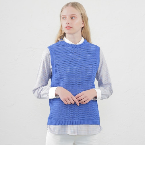 メッシュニットベスト