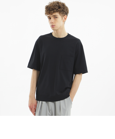 ドライフラットストレッチシリーズ  クルーネック五分袖Tシャツ