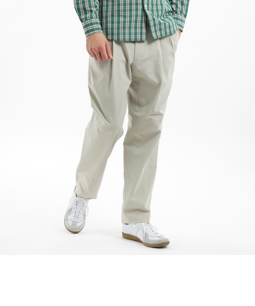 テクノツイル 2タック エラスティックパンツ