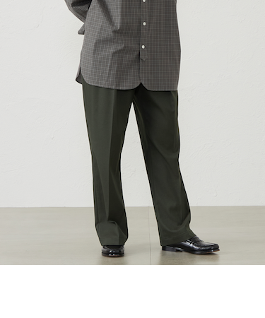 GREY LABEL 2プリーツテーパードパンツ