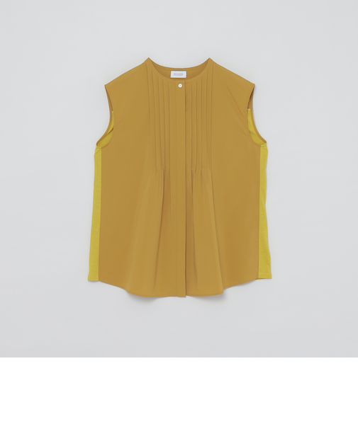 フロントタックチュニックブラウス