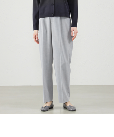 サイドベルトテーパードパンツ