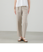 サイドベルトテーパードパンツ