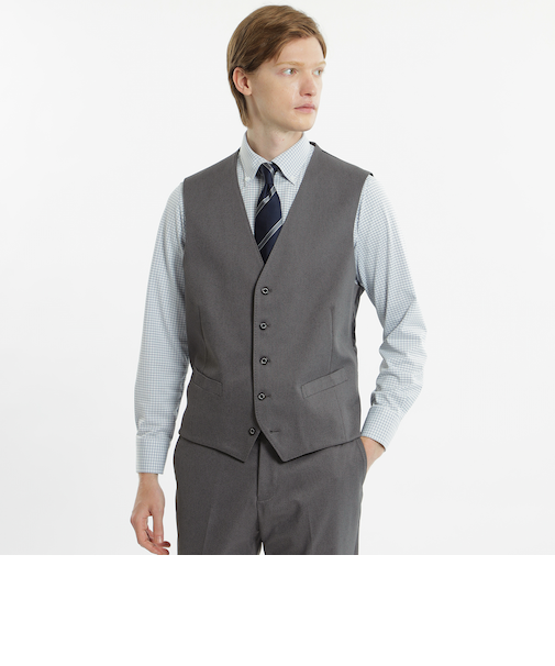 トロッター ウェストコート#000（ナンバーゼロ）バーズアイストレッチ　リサイクル