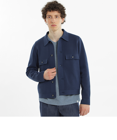 14Gミラノリブ ニットGジャン