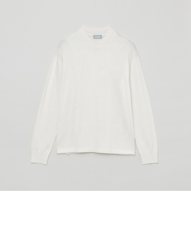 GREY LABEL ウールコットンモックネックニット