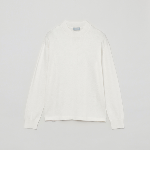 GREY LABEL ウールコットンモックネックニット
