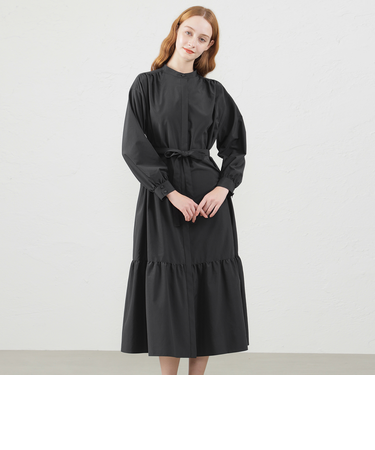 ティアードシャツワンピース