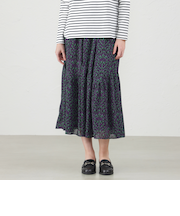 Snowblue Garden ランダムティアードスカート