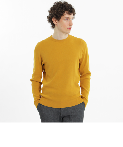 ミニワッフル クルーネックニット