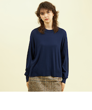 【WEB&一部店舗限定】ワイドシルエットクルーネックニット