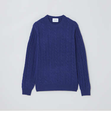 【WEB&一部店舗限定】ミニケーブル クルーネックニット