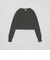 GREY LABEL クロップドアルパカ混ニット