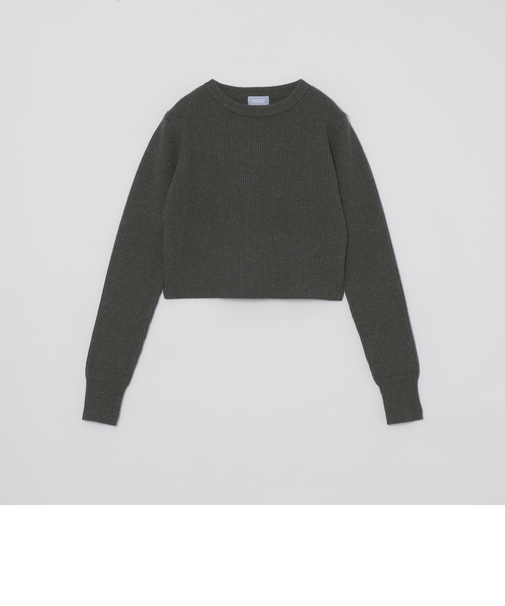 GREY LABEL クロップドアルパカ混ニット
