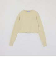 GREY LABEL クロップドアルパカ混ニット