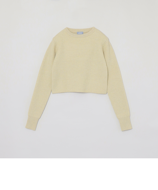 GREY LABEL クロップドアルパカ混ニット