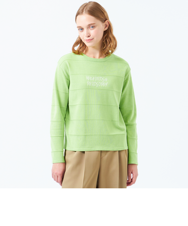 ライティングロゴボーダーニット