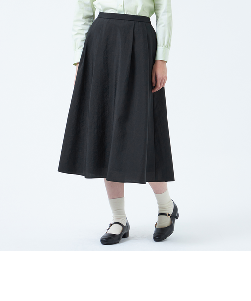 リンクルタックフレアスカート