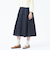 コットンリネンデニムグルカスカート