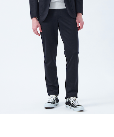 テーラードジャージー パンツ 24G梳毛ジャージー