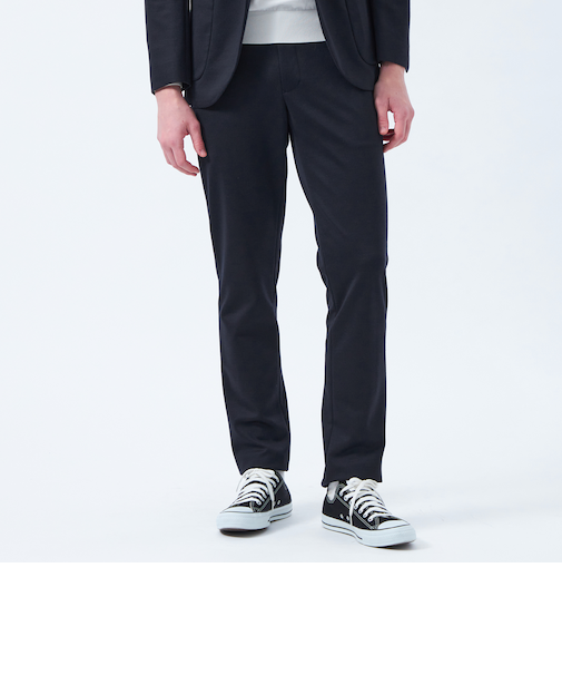 テーラードジャージー パンツ 24G梳毛ジャージー