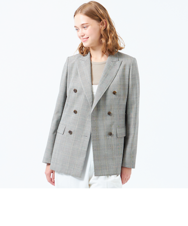 【Retford(レットフォード)】グレンチェックブレザー