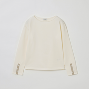 スリーブボタンニット