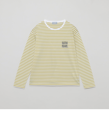 GREY LABEL シャープログ ロングスリーブボーダーTシャツ