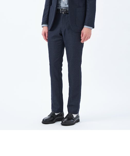 テーラードジャージーパンツ 杢カラミストレッチ