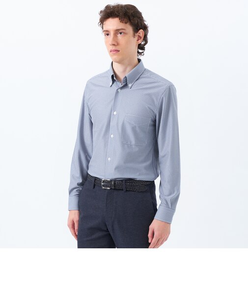 トロッター シャツ スクエアボタンダウン トリコットバリエーション