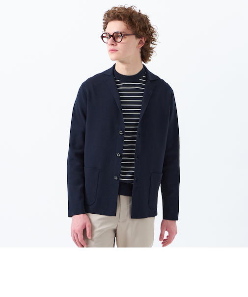 TEXBRID ミラノリブ ニットジャケット