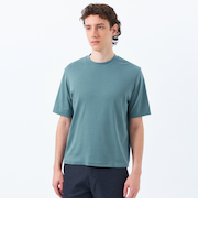 18Gコットン天竺 クルーネックニットTシャツ
