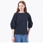 サッカーパフスリーブブラウス