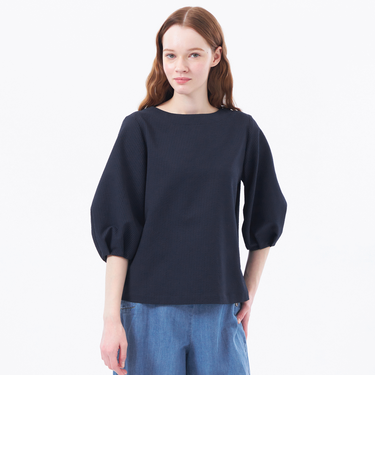 サッカーパフスリーブブラウス