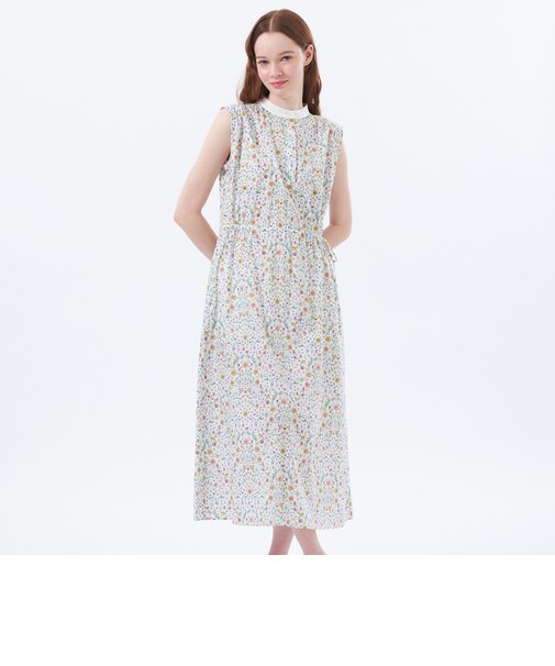 リバティノースリーブワンピース