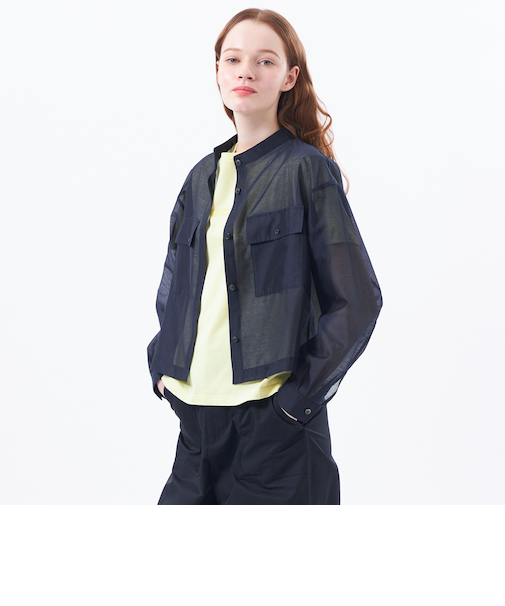 シアーシャツブルゾン