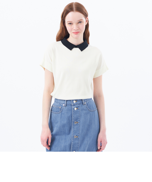 【Bicolor Knit Polo（バイカラーニットポロ）】ハーフスリーブ