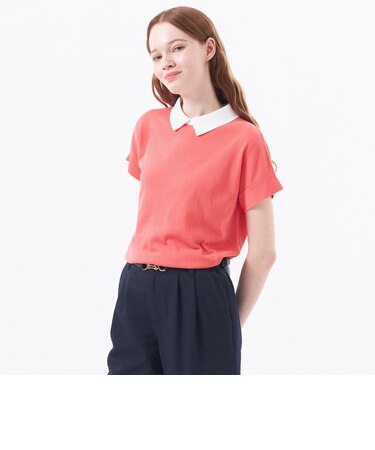 【Bicolor Knit Polo（バイカラーニットポロ）】ハーフスリーブ