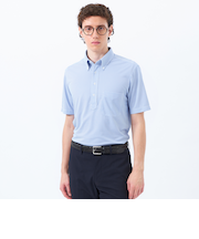 トロッター 鹿の子ジャージー プリント柄バリエーション ボタンダウンポロ