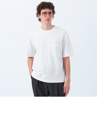 ベアスムース　五分袖ポケットTシャツ