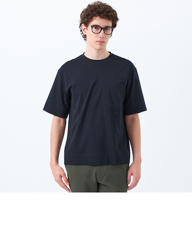 ベアスムース　五分袖ポケットTシャツ