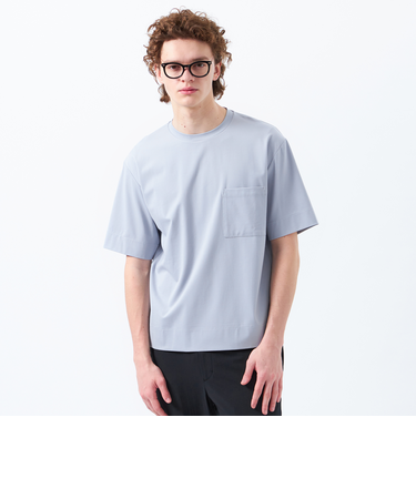 ベアスムース　五分袖ポケットTシャツ