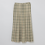 GREY LABEL プリーツチェックスカート