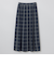 GREY LABEL プリーツチェックスカート