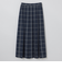 GREY LABEL プリーツチェックスカート